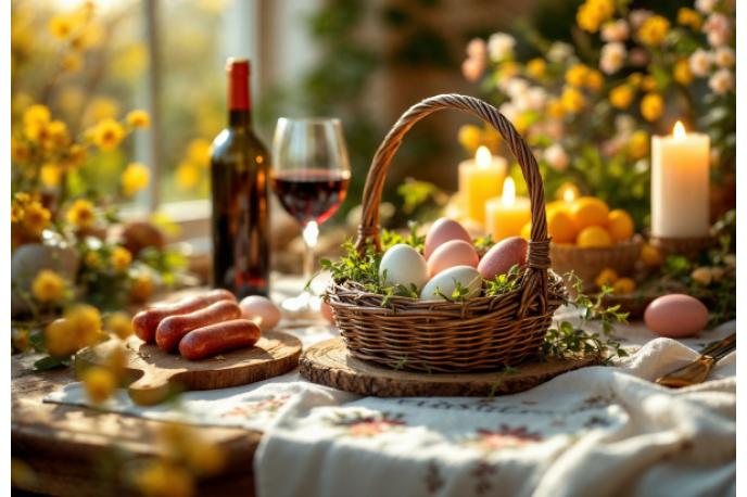 Красное сухое вино на Пасху: что выбрать для мяса, буженины и колбасок?