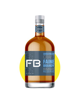 Напій спиртний яблучний Файне Бренді/Faine Brandy Кальвадос Резерв, 0,5л, 40%