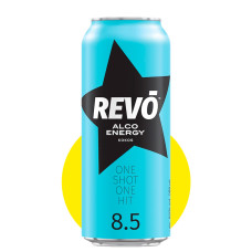 Напиток с/а энергетический «Revo» Кокос 0,5 л 8,5 % ж/б