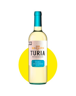 Вино Маркес Дель Турія Віура-Совіньйон Блан/Marques Del Turia Viura-Sauvignon Blanc 0,75л, 11,5%