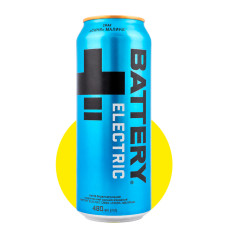 Напиток энергетический Battery Electric Blue Raspberry/Беттери Электрик Синяя малина, 0,48л ж/б